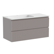 Тумба подвесная Sancos Snob R 100 левая, 2 ящика, Doha Soft, SNR100LSM - фото, отзывы, цена