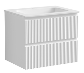 Тумба под раковину Sancos Snob R 60 подвесная, 2 ящика, Bianco, SNR60W - фото, отзывы, цена