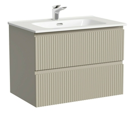 Тумба под раковину Sancos Snob R 70 подвесная, 2 ящика, Beige Soft, SNR70CE - фото, отзывы, цена