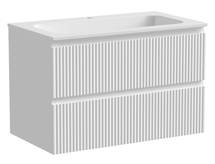 Тумба подвесная Sancos Snob R 80, 2 ящика, Bianco, SNR80W - фото, отзывы, цена