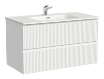 Тумба подвесная Sancos Snob R 90, 2 ящика, Bianco, SNR90W - фото, отзывы, цена