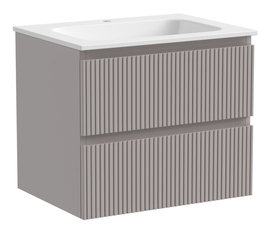 Тумба под раковину Sancos Snob T 60 подвесная, 2 ящика, Doha Soft, SNT60SM - фото, отзывы, цена
