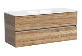 Тумба под раковину Sancos Urban 120 подвесная, 2 ящика, дуб чарльстон, UR120-1ECH - фото, отзывы, цена