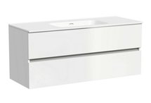 Тумба подвесная Sancos Urban 120, 2 ящика, белый глянец, UR120-1W - фото, отзывы, цена