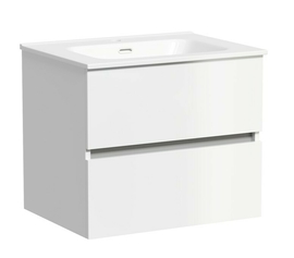 Тумба под раковину Sancos Urban 60 подвесная, 2 ящика, белый глянец, UR60W - фото, отзывы, цена