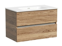 Тумба подвесная Sancos Urban 80, 2 ящика, дуб чарльстон, UR80ECH - фото, отзывы, цена
