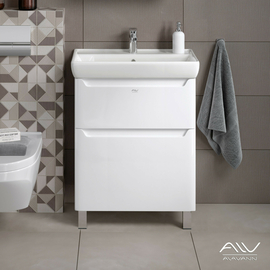 Тумба с раковиной Alavann Lana 70 белая - фото, отзывы, цена