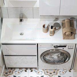 Тумба Alavann Soft Silver 120 белая и умывальник Даллас - фото, отзывы, цена