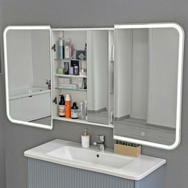 Зеркальный шкаф Alavann Cosmetic Light 100 с подсветкой и приближением - фото, отзывы, цена