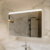 Зеркальный шкаф Alavann Laurel 100 белый - фото, отзывы, цена