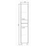 Шкаф-колонна Comforty Марио-40 дуб дымчатый - фото, отзывы, цена