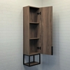 Шкаф-колонна Comforty Равенна Лофт-35 дуб темно-коричневый - фото, отзывы, цена