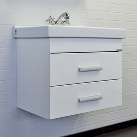 Тумба c раковиной Comforty Никосия 60П белый глянец - фото, отзывы, цена