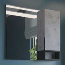 Зеркальный шкаф Comforty Франкфурт 90 бетон светлый - фото, отзывы, цена