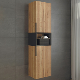 Пенал Comforty Штутгарт-40 дуб тёмно-коричневый - фото, отзывы, цена