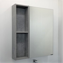 Зеркальный шкаф Comforty Осло-70 бетон светлый - фото, отзывы, цена