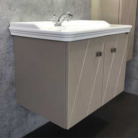 Тумба Comforty Кремона 80 латте с раковиной 50180 - фото, отзывы, цена