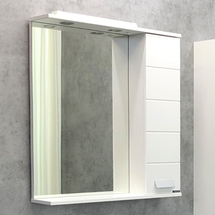 Зеркальный шкаф Comforty Модена М-75 белый - фото, отзывы, цена
