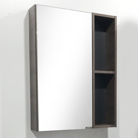 Зеркальный шкаф Comforty Франкфурт-60 дуб шоколадно-коричневый - фото, отзывы, цена