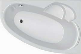 Ванна акриловая Alba Spa Katrina 170х110, асимметричная правая, ВАС028030П100 - фото, отзывы, цена