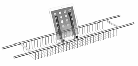 Полка решетка раздвижная на ванну с резиновыми протекторами, Langberger 79260 - фото, отзывы, цена