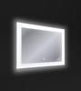 Зеркало Cersanit Design LED 030 80х60, с подсветкой, антизапотевание, LU-LED030*80-d-Os - фото, отзывы, цена