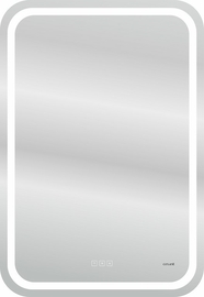 Зеркало Cersanit Design Pro LED 050 55х80, с подсветкой, антизапотевание, смена цвета холод/тепло, часы, LU-LED050*55-p-Os - фото, отзывы, цена