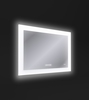 Зеркало Cersanit Design Pro LED 060 80х60, с подсветкой, антизапотевание, часы, LU-LED060*80-p-Os - фото, отзывы, цена