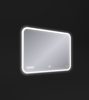 Зеркало Cersanit Design Pro LED 070 80х60, с подсветкой, сенсор, антизапотевание, часы, функция звонка, Bluetooth, LU-LED070*80-p-Os - фото, отзывы, цена