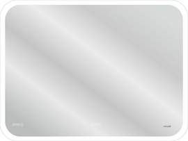 Зеркало Cersanit Design Pro LED 070 80х60, с подсветкой, сенсор, антизапотевание, часы, функция звонка, Bluetooth, LU-LED070*80-p-Os - фото, отзывы, цена