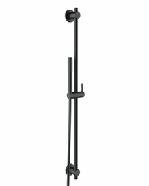 Душевой гарнитур Kludi Nova Fonte Puristic, черный - фото, отзывы, цена