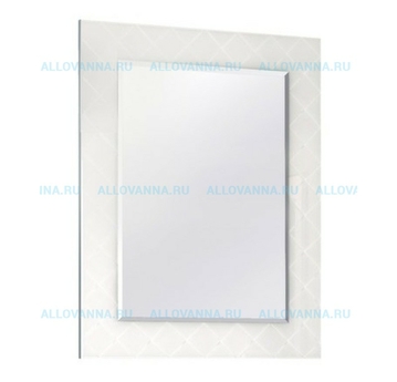 Зеркало Акватон Венеция 65, белое и Светильник 3013/M/CR цвет хром, плафон белый - фото, отзывы, цена