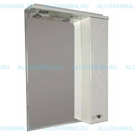 Зеркало-шкаф Акватон Лиана 65, правый - фото, отзывы, цена