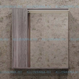 Зеркало-шкаф Акватон Стоун 80, грецкий орех - фото, отзывы, цена