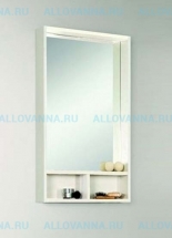 Зеркальный шкаф Акватон Йорк 50, Белый/Выбеленное дерево - фото, отзывы, цена