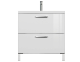 Тумба с раковиной и смесителем напольная Cersanit MELAR 80, белая - фото, отзывы, цена