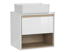 Тумба под раковину Cersanit Louna 60, белая - фото, отзывы, цена