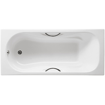 Чугунная ванна Roca MALIBU 160х75 с отверстиями для ручек - фото, отзывы, цена