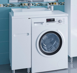 Тумба напольная Санта Лондон 29 с  раковиной Юпитер 90х50 - фото, отзывы, цена