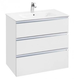 Тумба Roca The Gap, модуль 3 ящика 800, белый глянец, 7857553806 (ножки приобретаются отдельно) - фото, отзывы, цена