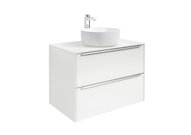 Тумба с раковиной Roca Inspira Unik 800х498х554, белый глянец, 851080806 - фото, отзывы, цена