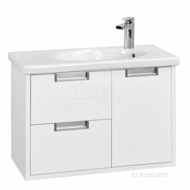 Тумба с раковиной Roca Etna 800мм, белый глянец, 857301806 - фото, отзывы, цена