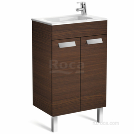 Тумба с раковиной Roca Debba 500мм, 2 створки, венге, ZRU9302709 - фото, отзывы, цена