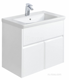 Тумба с раковиной Roca UP 800мм, раковина Roca The Gap Unik, белый глянец, ZRU9303012 - фото, отзывы, цена