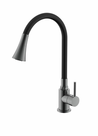 Смеситель Splenka для кухни с гибким изливом, графит, S201.4306.09 - фото, отзывы, цена