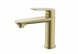 Смеситель Splenka для умывальника, золотой сатин, S41.10.03 - фото, отзывы, цена