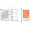 Зеркало-шкаф Style Line Каре 50x80 левое с подсветкой, сенсор на зеркале - фото, отзывы, цена