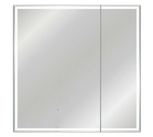 Зеркало-шкаф Style Line Квартет 80x80 с подсветкой, сенсор на зеркале - фото, отзывы, цена