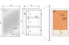 Зеркало-шкаф Style Line Квартет 50x80 с подсветкой, сенсор на зеркале - фото, отзывы, цена