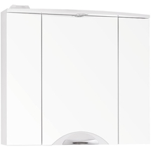 Зеркальный шкаф Style Line Жасмин 2 800/С Люкс, белый - фото, отзывы, цена